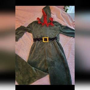 Elf cozy zip up onesie!